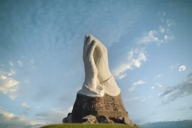 Giant Hands in Prayer